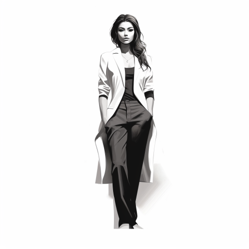 Confident female medical assistant with stethoscope Confident female medical assistant with stethoscope