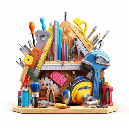Cartoon Style Construction Tools Cartoon Style Construction Tools