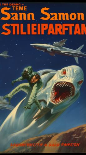 Daring space hero fights winged snake in jungle