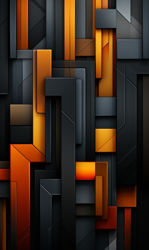 Dark geometric graphic pattern tile design