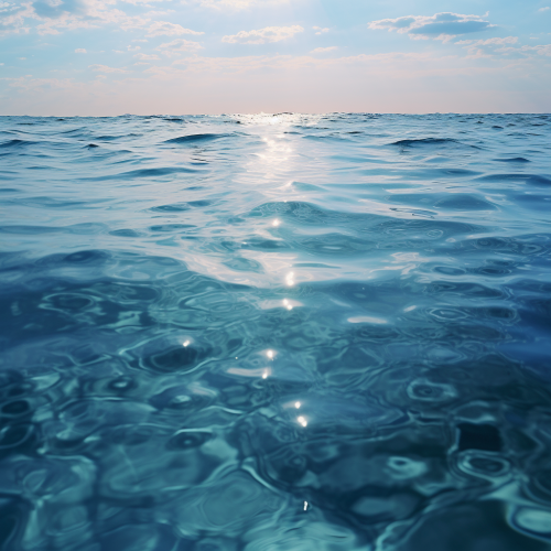 Silhouettes swimming in digital ocean Silhouettes swimming in digital ocean