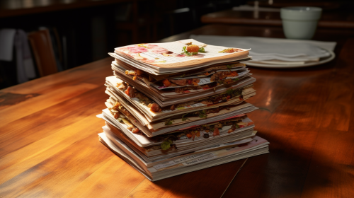 Dog-eared recipe stack for dog lovers
