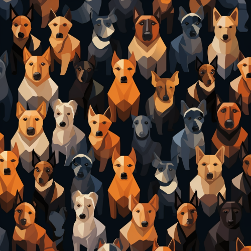 Tessellated Dog Icon Tiling Tessellated Dog Icon Tiling