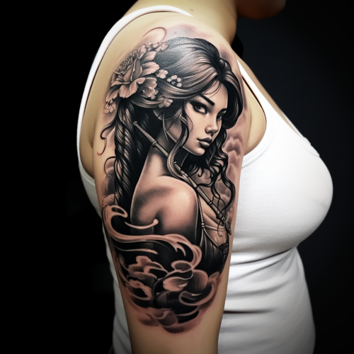 Dragon Geisha Arm Tattoo Dragon Geisha Arm Tattoo