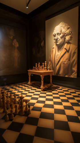 Einstein playing 4D chess challenge physics