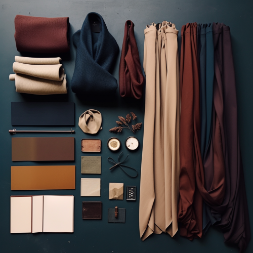 Fabrics with warm and rustic textures Fabrics with warm and rustic textures