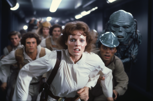 Chase scene from The Empire Strikes Back