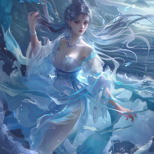 Serene harmonious eyes prismatic shape