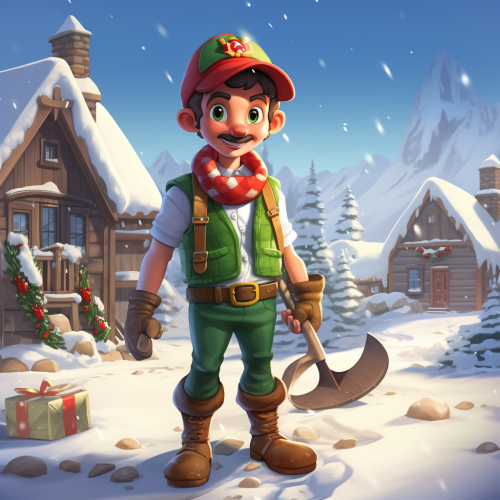 Farmer Al as Elf in Farmer Outfit