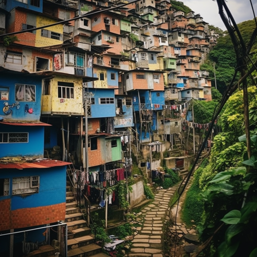 Children in Brazilian Favela Amidst Sewage Problems Children in Brazilian Favela Amidst Sewage Problems