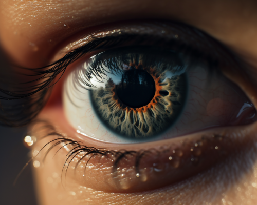 Close-up of Female Eye with Tear Close-up of Female Eye with Tear