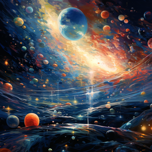 Image of mesmerizing floating orbs of perception