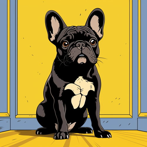 Playful French Bulldog by Hergé Playful French Bulldog by Hergé