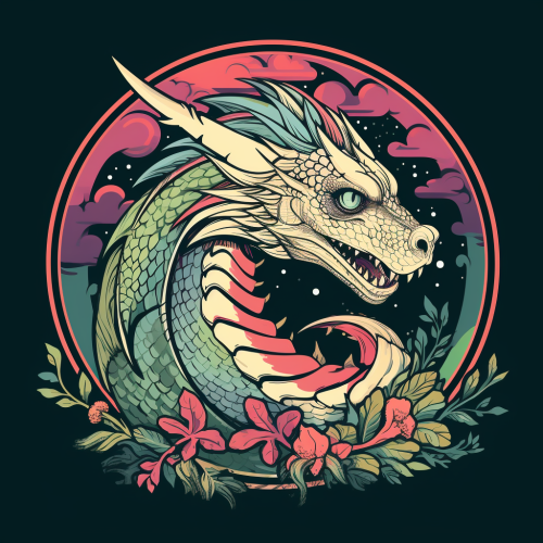 Friendly dragon communicating via whisper