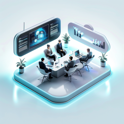 Future tech meeting room presentation Future tech meeting room presentation