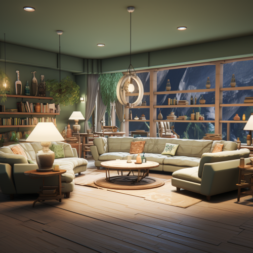 Stylish community gathering room design Stylish community gathering room design