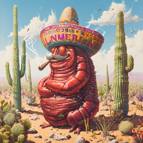 Red Maggot in Desert Sombrero
