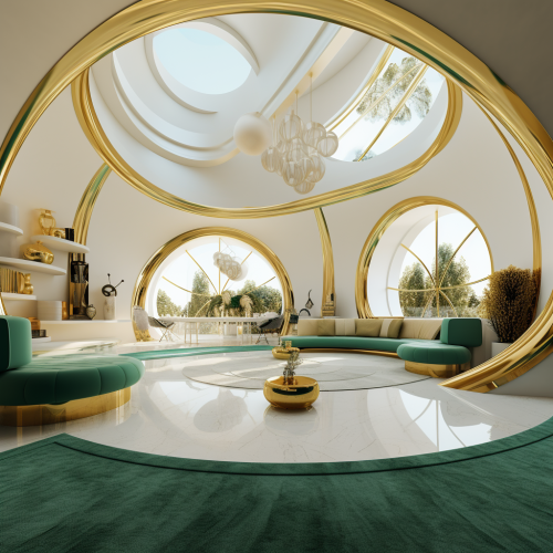 Beautiful 360 Degree Green and Gold Archiviz Beautiful 360 Degree Green and Gold Archiviz
