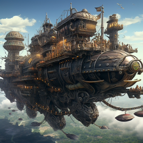 Magnificent Dwarven Battle Airship Image