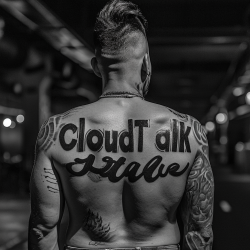 Guy with Tattoo Back CloudTalk