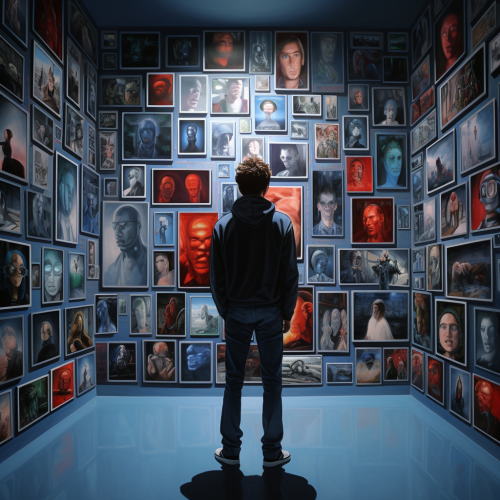 Hacker paintings on Hall of Fame wall Hacker paintings on Hall of Fame wall