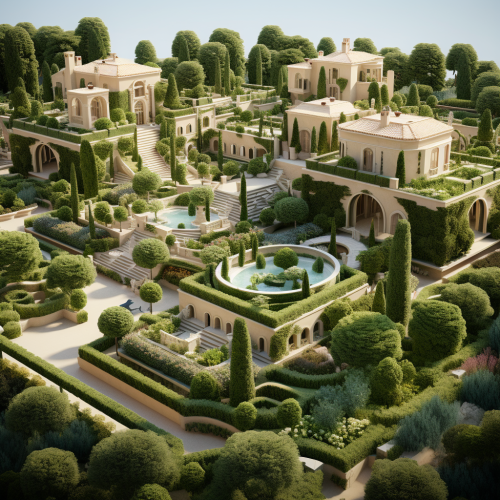 Stunning Mediterranean-style Estate with YSL Shaped Hedge