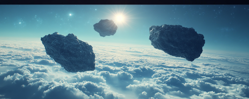 Icy planet futuristic space scene Icy planet futuristic space scene