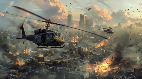 Tense GTA PUBG Battle Parachuting Tense GTA PUBG Battle Parachuting