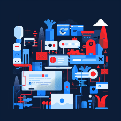 Scarlet Blue Internet Services Illustration