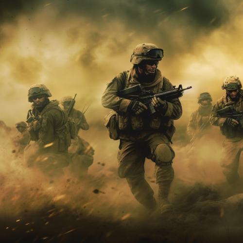 Israeli army celebrating victory over Hamas