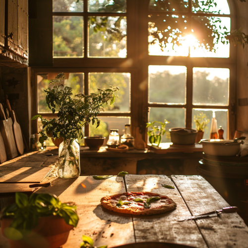 Wood Fired Oven Margherita Pizza Wood Fired Oven Margherita Pizza