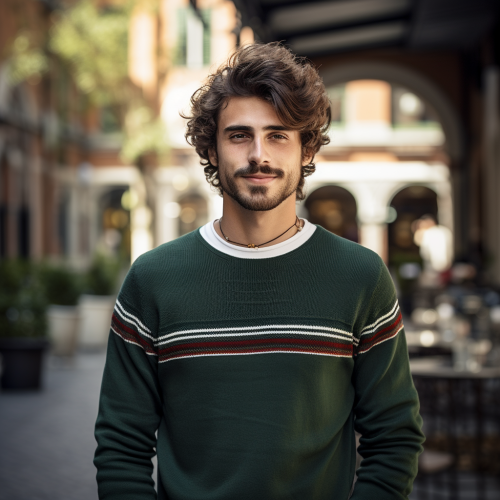 Italian Man in University: Smart and Stylish Italian Man in University: Smart and Stylish