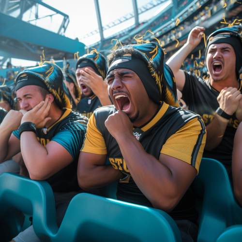 Jacksonville Jaguars Fans Enjoying Butter Delight