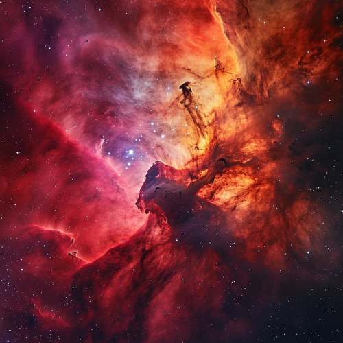 Close-up of Realistic Kepler Nebula Image