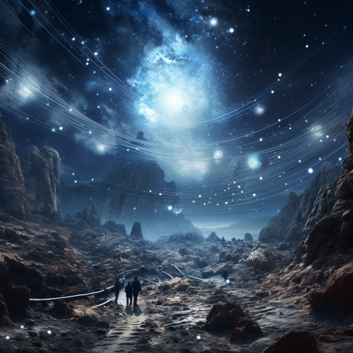 Illustration of Kessler Syndrome's Dangerous Space Debris