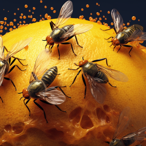 Swarm of Killer Fruit Flies in Action Swarm of Killer Fruit Flies in Action