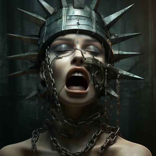 Statue of Liberty with Steel Gag