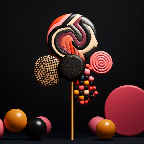 Edgy Twist Geometric Lollipop Design Edgy Twist Geometric Lollipop Design