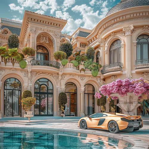 Luxury image with cars and watches Luxury image with cars and watches