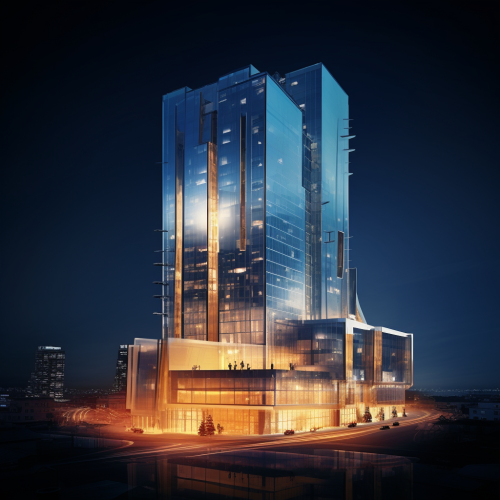 Unique architecture of luxury hotel Unique architecture of luxury hotel