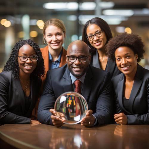 Group of candidates with CVs