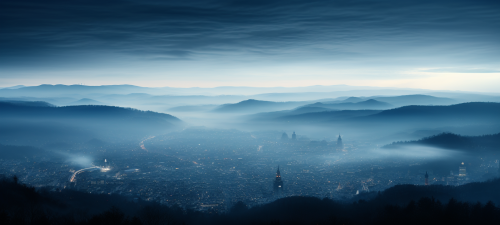 A breathtaking skyline at twilight  ? A breathtaking skyline at twilight  ?