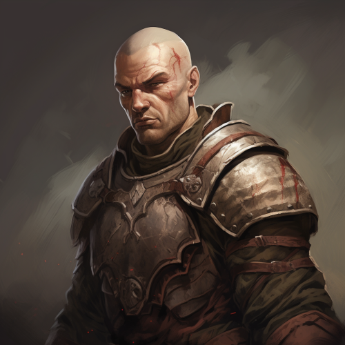 Battle-Scarred Male Human Fighter Battle-Scarred Male Human Fighter