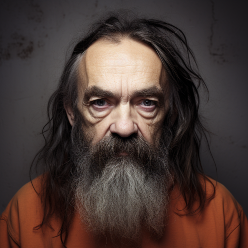 Image of a scary Charles Manson look-alike Image of a scary Charles Manson look-alike