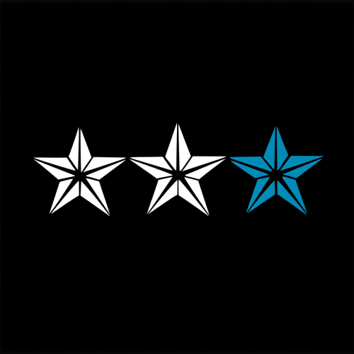 Stylised Stars Flag Black Background Stylised Stars Flag Black Background