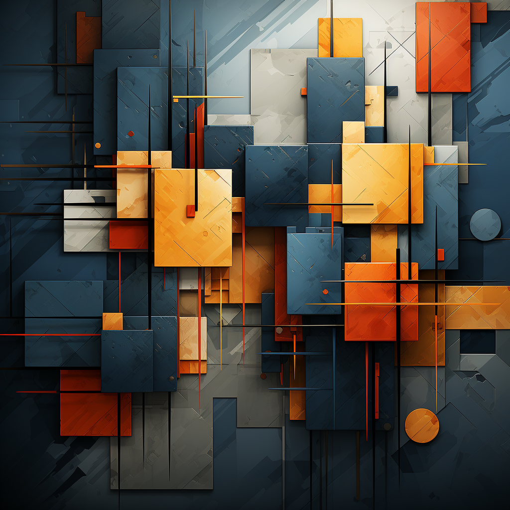 4. Abstract geometric design in Andrei Kovalev's style