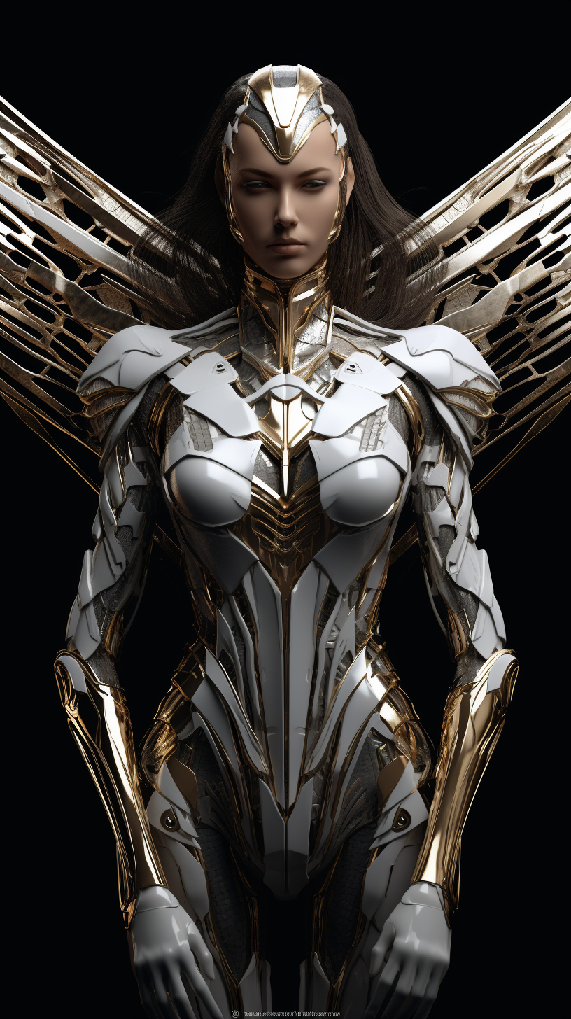 4. Cybernetic Woman with Sharp Protruding Blades