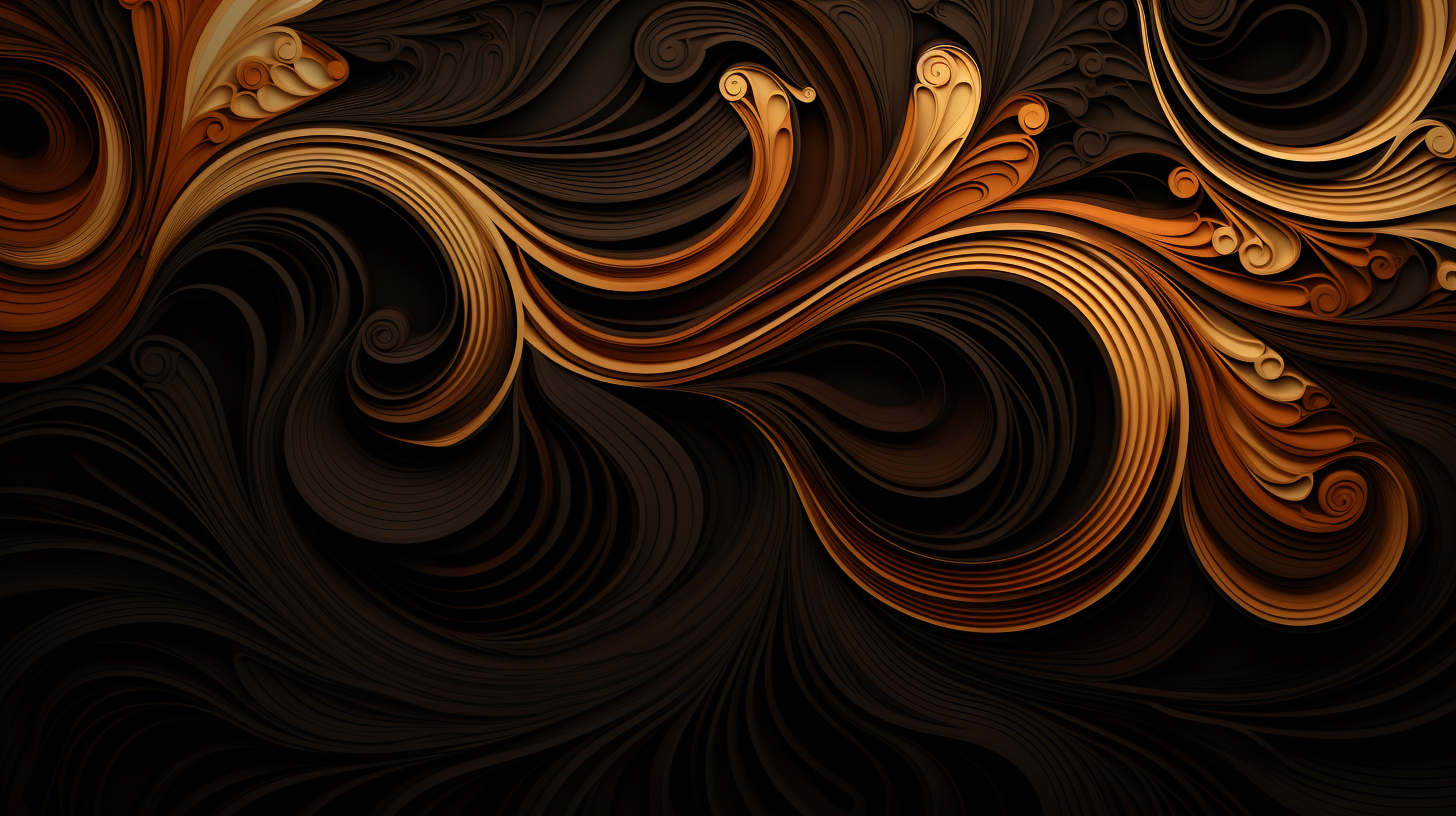 4. Abstract background with black and brown colors portraying a renaissance style