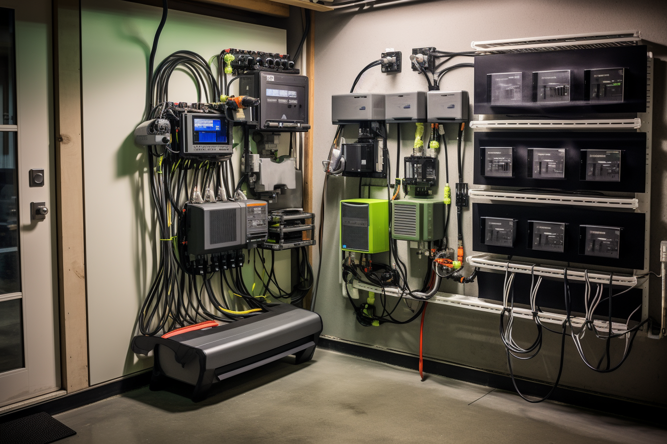 4. Innovative charging station inside garage for your convenience