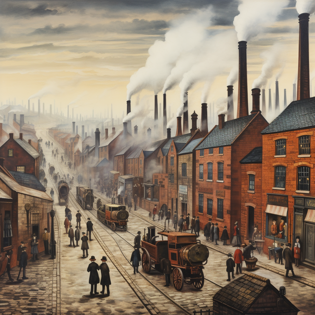 Smoky Industrial Scene from the 1800s